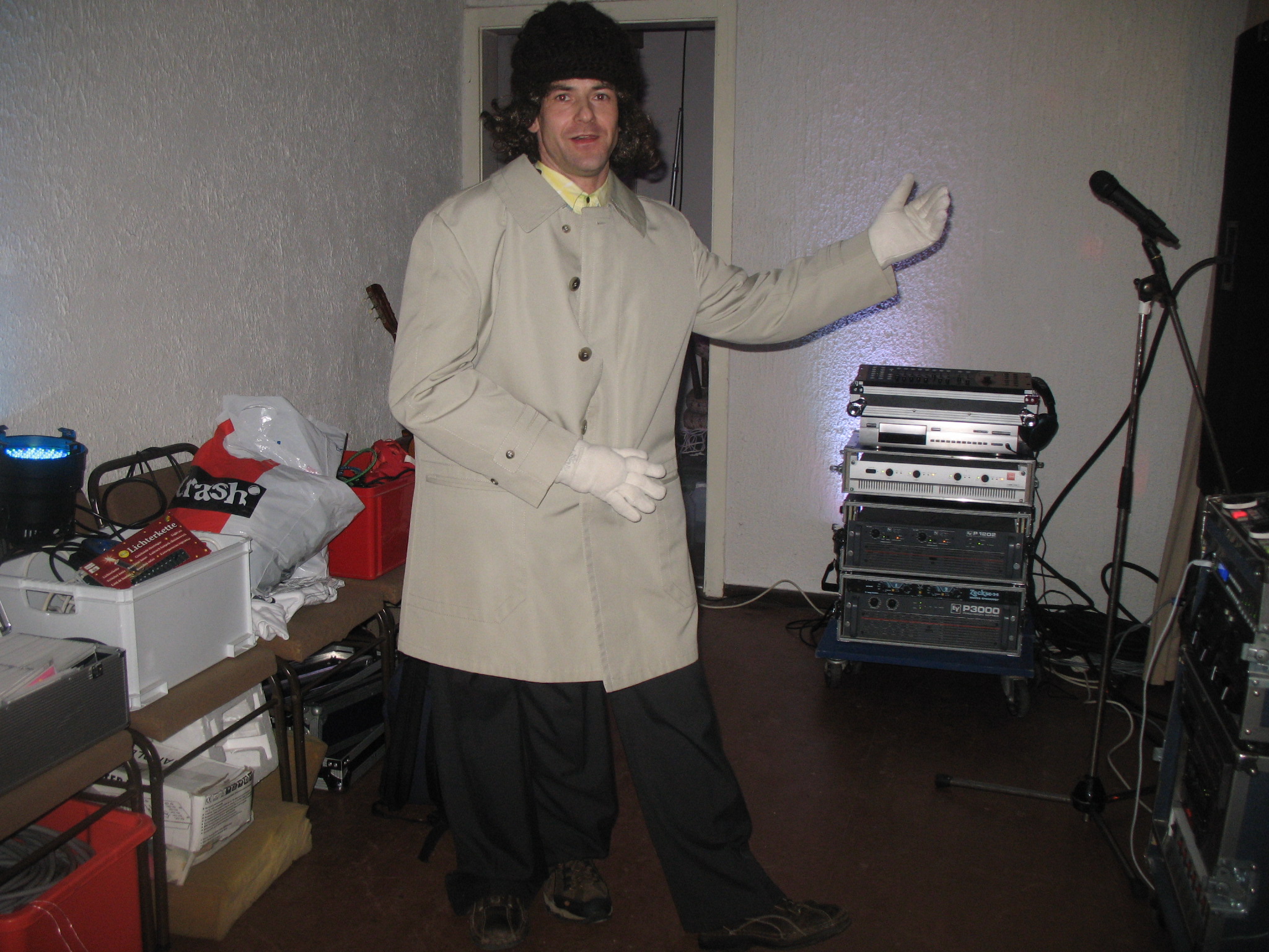 Johnny Klein mit dem 3. Bein